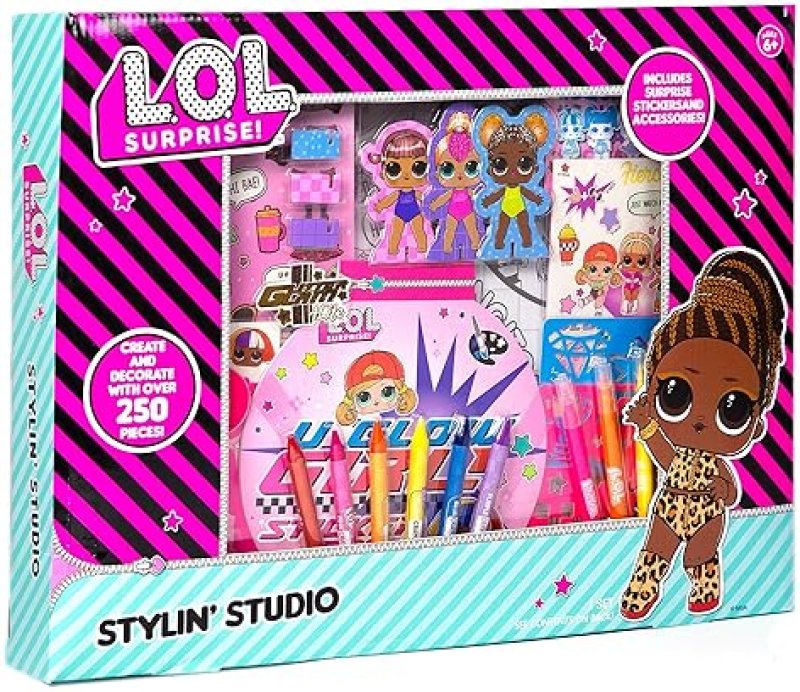 L.O.L. SURPRISE! STYLIN STUDIO DIY ACTIVITY BOOK WITH 250 ACCESSORIES PAPER DOLLS ART SET
