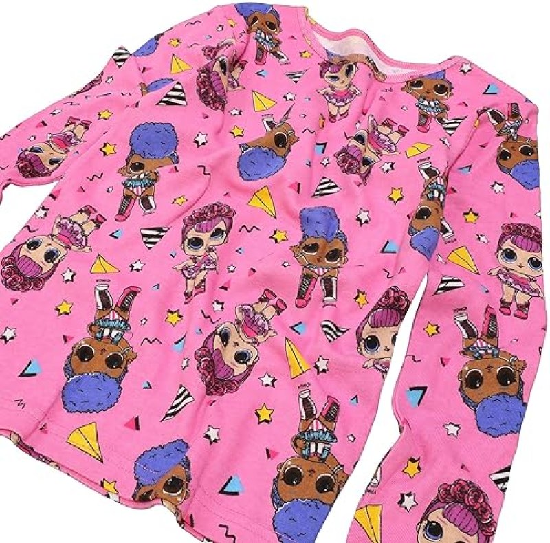 L.O.L. SURPRISE! GIRLS SNUG FIT COTTON PAJAMAS COMFORTABLE KIDS SLEEPWEAR SET