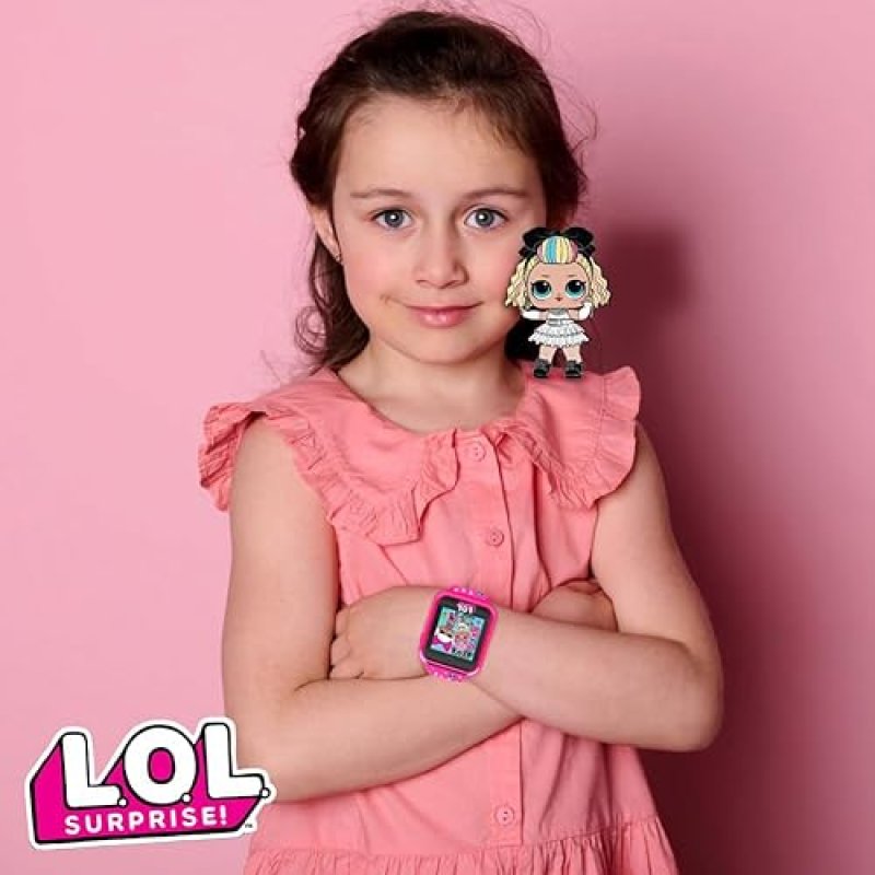 LOL SURPRISE PINK KIDS SMARTWATCH WITH GAMES, CAMERA, STEP COUNTER ALARM