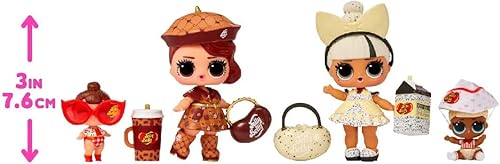 L.O.L. SURPRISE! MINI SWEETS SERIES 2 DELUXE SET WITH 4 DOLLS JELLY BELLY CANDY GIFT FOR GIRLS 4