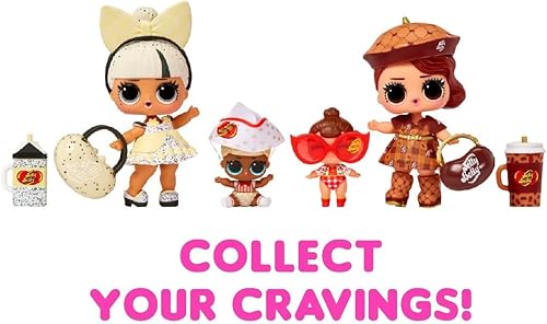 L.O.L. SURPRISE! MINI SWEETS SERIES 2 DELUXE SET WITH 4 DOLLS JELLY BELLY CANDY GIFT FOR GIRLS 4