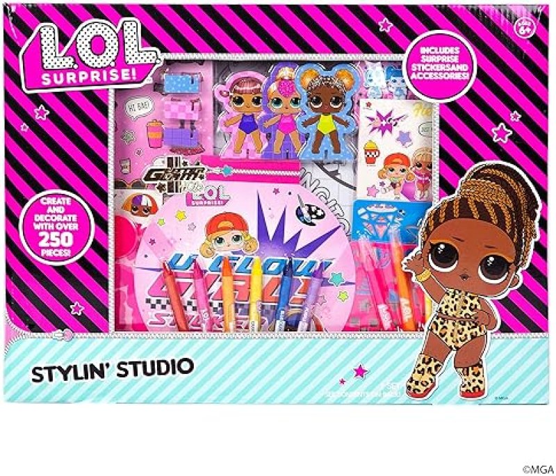 L.O.L. SURPRISE STYLIN STUDIO DIY ACTIVITY BOOK WITH 250 ACCESSORIES, STICKERS ART SUPPLIES