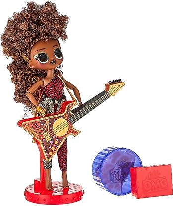 L.O.L. SURPRISE OMG REMIX ROCK DOLL WITH 15 SURPRISES BASS GUITAR, OUTFIT PLAYSET, KIDS GIFT