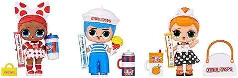 L.O.L. SURPRISE! MINI SWEETS OTTER POPS DELUXE PACK WITH 3 DOLLS 20 SURPRISES, GIFT FOR KIDS