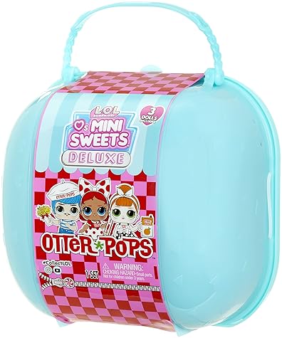 L.O.L. SURPRISE! MINI SWEETS OTTER POPS DELUXE PACK WITH 3 DOLLS 20 SURPRISES, GIFT FOR KIDS