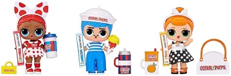 L.O.L. SURPRISE! MINI SWEETS OTTER POPS DELUXE PACK WITH 3 DOLLS 20 SURPRISES, GIFT FOR KIDS