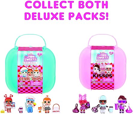 L.O.L. SURPRISE! MINI SWEETS OTTER POPS DELUXE PACK WITH 3 DOLLS 20 SURPRISES, GIFT FOR KIDS