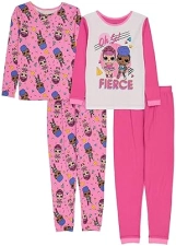 L.O.L. SURPRISE! GIRLS SNUG FIT COTTON PAJAMAS SOFT, COMFORTABLE SLEEPWEAR FOR KIDS
