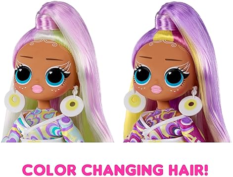 L.O.L. SURPRISE OMG SUNSHINE COLOR CHANGE DOLL WITH HAIR, FASHIONS SURPRISES KIDS 4