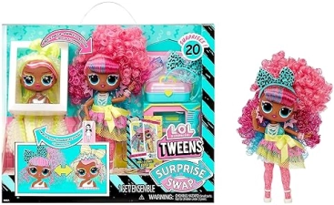 L.O.L. SURPRISE! TWEENS CORA DOLL WITH 20 SURPRISES, STYLING HEAD FASHION KIDS 4 GIFT