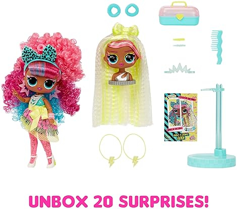 L.O.L. SURPRISE! TWEENS CORA DOLL WITH 20 SURPRISES, STYLING HEAD FASHION KIDS 4 GIFT