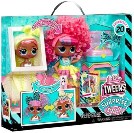 L.O.L. SURPRISE! TWEENS CORA DOLL WITH 20 SURPRISES, STYLING HEAD FASHION KIDS 4 GIFT