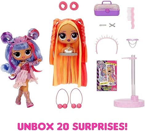 L.O.L. SURPRISE TWEENS SWAP DOLL BAILEY WITH 20 SURPRISES, STYLING HEAD FASHION ACCESSORIES