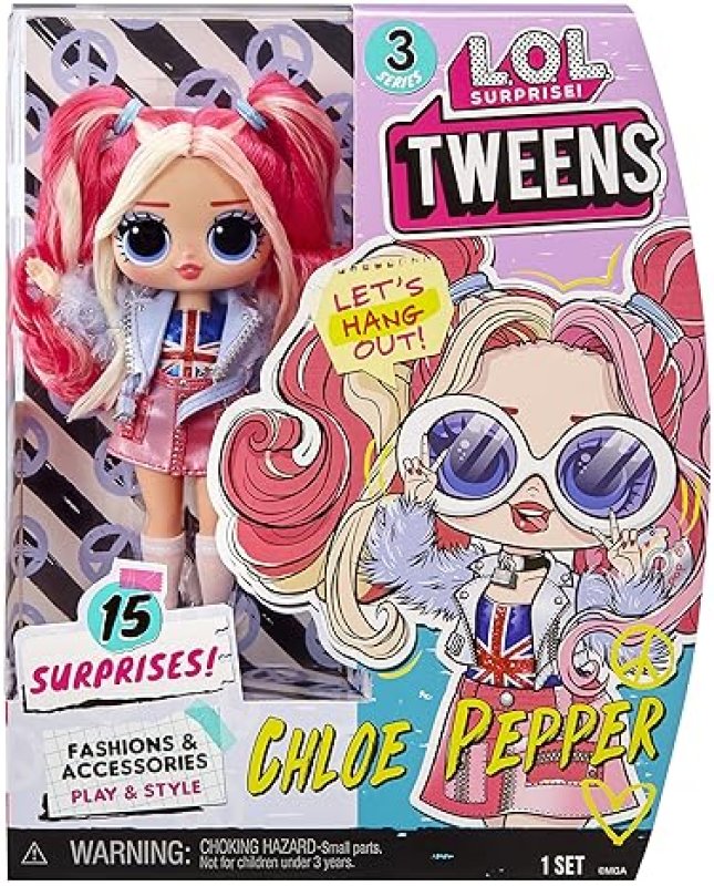 L.O.L. SURPRISE! TWEENS SERIES 3 CHLOE PEPPER FASHION DOLL WITH 15 SURPRISES ACCESSORIES