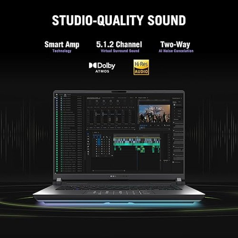 ASUS ROG STRIX G16 GAMING LAPTOP 16 2.5K 240HZ RTX 5070 TI, INTEL CORE ULTRA 9, 32GB RAM, 1TB SSD