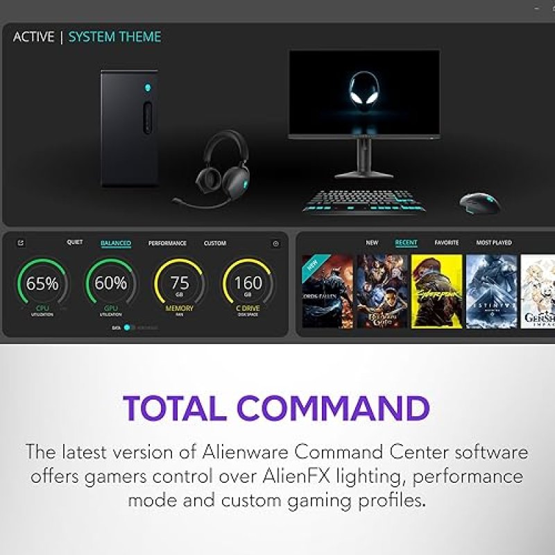 ALIENWARE AURORA ACT1250 GAMING PC - INTEL CORE ULTRA 9 285, RTX 5080, 32GB DDR5, 1TB SSD