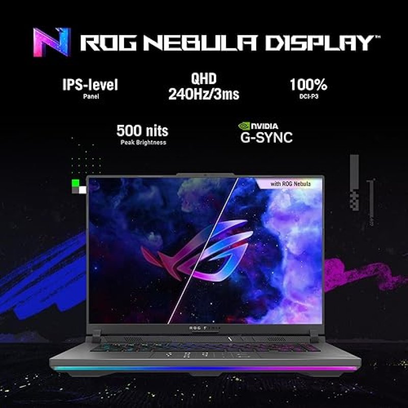 ASUS ROG STRIX G16 2024 GAMING LAPTOP 16 QHD 240HZ RTX 4070 I9-14900HX 32GB 1TB SSD WIN11 PRO