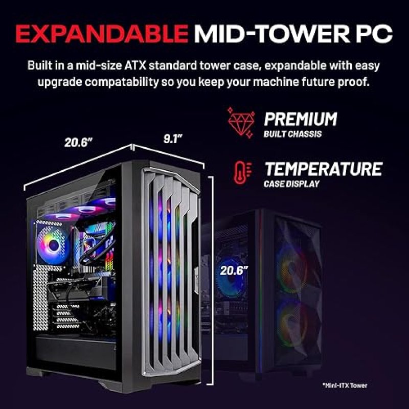 SKYTECH LEGACY 4 GAMING PC, INTEL ULTRA 9 285K 5.7GHZ, RTX 5080 16GB, 64GB DDR5, 2TB SSD