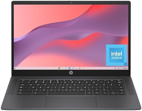 HP CHROMEBOOK 14 LAPTOP, INTEL N100, 8GB RAM, 128GB UFS, HD DISPLAY, CHROME OS, GRAY