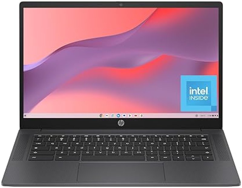 HP CHROMEBOOK 14 LAPTOP, INTEL N100, 8GB RAM, 128GB UFS, HD DISPLAY, CHROME OS, GRAY