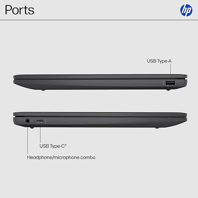 HP CHROMEBOOK 14 LAPTOP, INTEL N100, 8GB RAM, 128GB UFS, HD DISPLAY, CHROME OS, GRAY