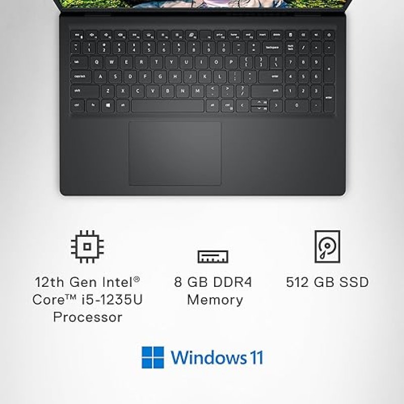 DELL INSPIRON 3520 15.6 FHD 120HZ LAPTOP, INTEL I5-1235U, 8GB RAM, 512GB SSD, WIN 11