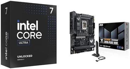 INTEL ULTRA 7 20-CORE DESKTOP CPU ASUS TUF Z890-PLUS WIFI 7 DDR5 ATX MOTHERBOARD BUNDLE