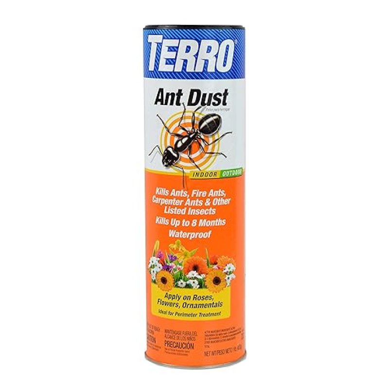 TERRO T600 ANT INSECT KILLER POWDER 1LB KILLS ANTS, ROACHES, SPIDERS INDOORS OUTDOORS