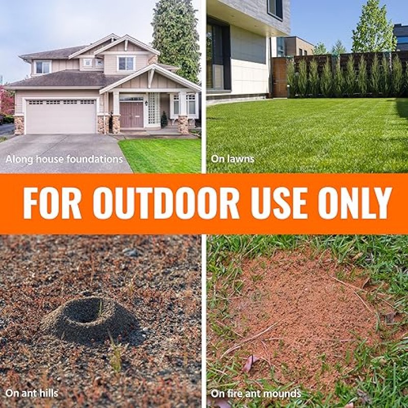 TERRO ANT KILLER PLUS 3LB OUTDOOR INSECT CONTROL SHAKER KILLS FIRE ANTS, FLEAS COCKROACHES