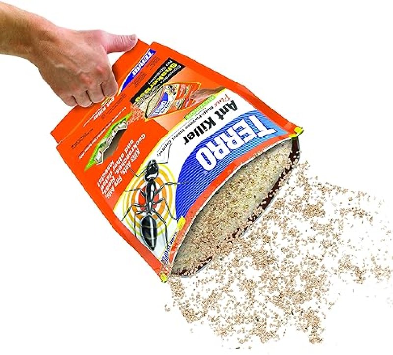 TERRO ANT KILLER PLUS 3LB OUTDOOR INSECT CONTROL SHAKER KILLS FIRE ANTS, FLEAS COCKROACHES