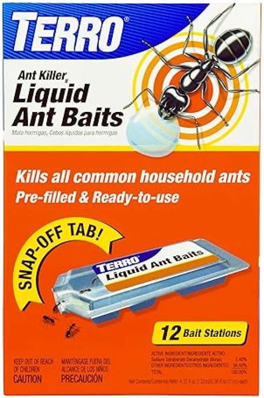 TERRO ANT KILLER BUNDLE 12 T300B LIQUID BAIT STATIONS T1813B OUTDOOR READY-TO-USE TRAP