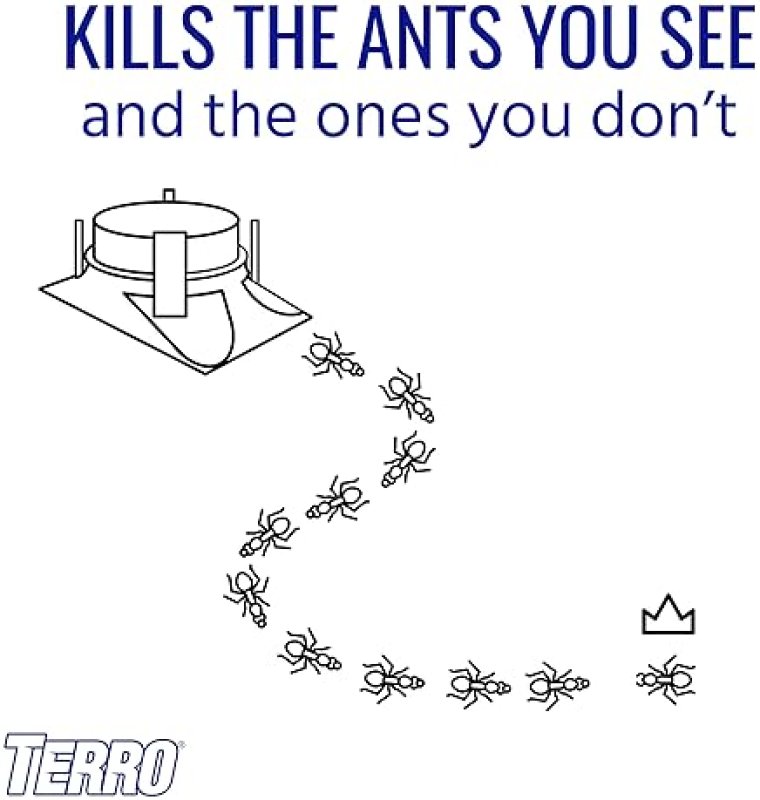 TERRO T1804SR OUTDOOR LIQUID ANT BAIT KILLER TRAP 8 STATIONS FOR HOUSEHOLD ANT CONTROL