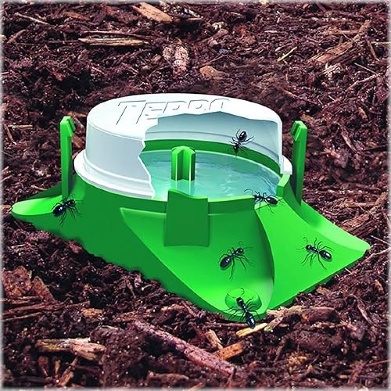 TERRO T1804SR OUTDOOR LIQUID ANT BAIT KILLER TRAP 8 STATIONS FOR HOUSEHOLD ANT CONTROL