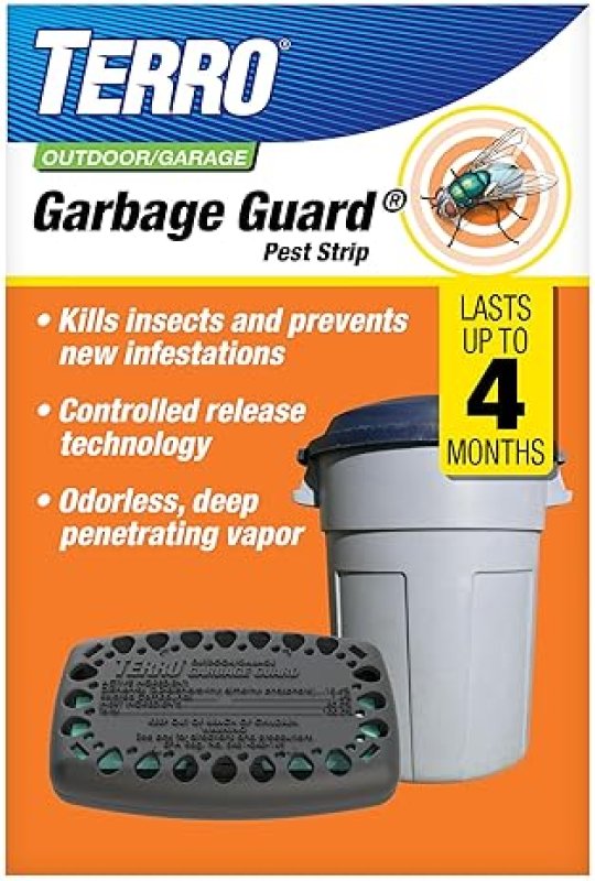 TERRO T800 GARBAGE GUARD OUTDOOR TRASH CAN INSECT KILLER ELIMINATES FLIES, ROACHES MORE