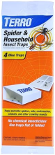 TERRO T3206 INDOOR SPIDER INSECT STICKY TRAPS 4 COUNT PACK OF 1