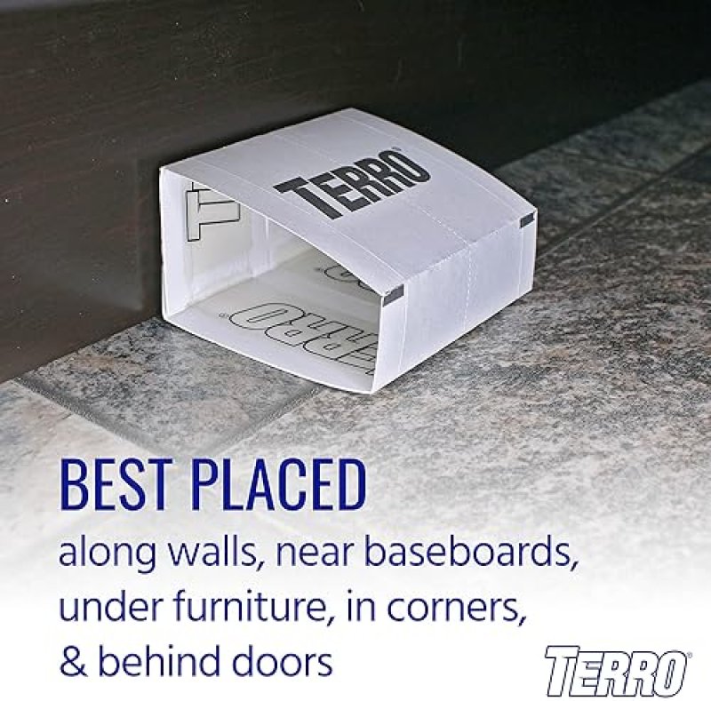 TERRO T3206 INDOOR SPIDER INSECT STICKY TRAPS 4 COUNT PACK OF 1