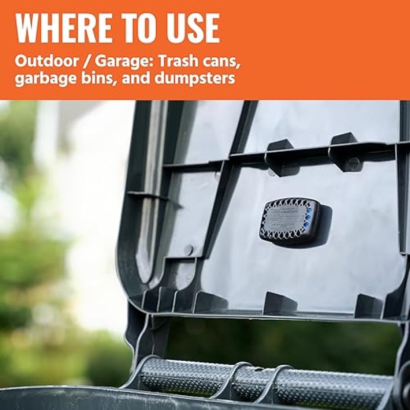 TERRO T801SR GARBAGE GUARD INSECT KILLER FOR OUTDOOR TRASH CANS KILLS FLIES, ROACHES MORE 2 PACK