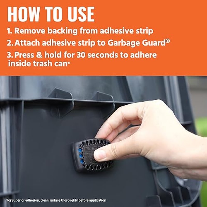TERRO T801SR GARBAGE GUARD INSECT KILLER FOR OUTDOOR TRASH CANS KILLS FLIES, ROACHES MORE 2 PACK