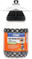 TERRO T380 OUTDOOR REUSABLE FLY MAGNET TRAP POISON-FREE FLY TRAP WITH BAIT FOR FLIES