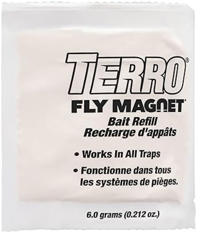 TERRO T382 FLY MAGNET REPLACEMENT BAIT PACK OF 2 FLY MAGNET TRAP ATTRACTANTS FOR FLIES