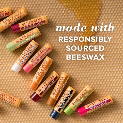 BURTS BEES MOISTURIZING MANGO LIP BALM 2-PACK, 0.15 OZ 4.25 G EACH HYDRATING LIP CARE BALM