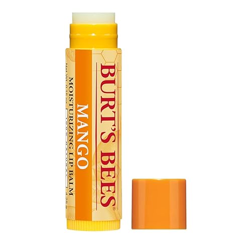 BURTS BEES MOISTURIZING MANGO LIP BALM 2-PACK, 0.15 OZ 4.25 G EACH HYDRATING LIP CARE BALM