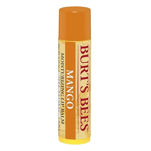 BURTS BEES MOISTURIZING MANGO LIP BALM 2-PACK, 0.15 OZ 4.25 G EACH HYDRATING LIP CARE BALM