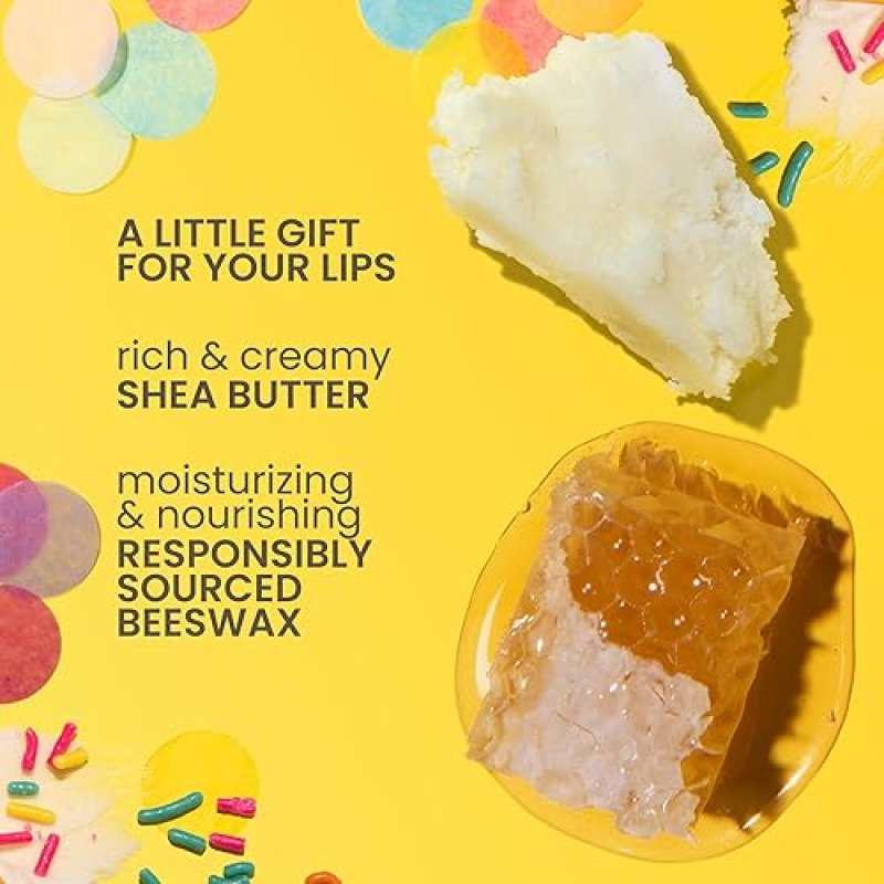 BURTS BEES LIP BALM PARTY PACK - 4 NATURAL, TINT-FREE FLAVORS, 0.15 OZ EACH