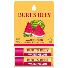 BURTS BEES WATERMELON LIP BALM 2-PACK, NATURAL MOISTURIZER WITH RESPONSIBLY SOURCED BEESWAX