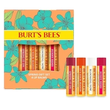 BURTS BEES JUST PICKED LIP BALM SET POMEGRANATE, WATERMELON, MANDARIN, COCONUT PEAR, 4-PACK