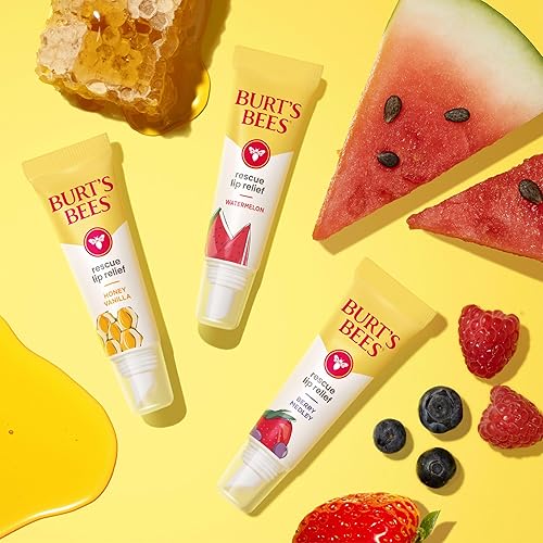 BURTS BEES BERRY MEDLEY LIP BALM, HYDRATING RESCUE FOR DRY CRACKED LIPS, 0.35OZ TUBE