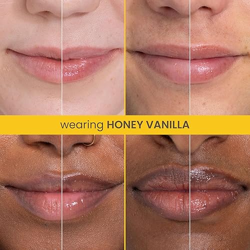BURTS BEES HONEY VANILLA RESCUE LIP BALM, HYDRATING NATURAL LIP RELIEF, 0.35OZ TUBE