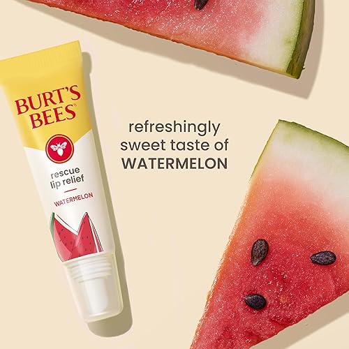 BURTS BEES WATERMELON RESCUE LIP BALM 0.35OZ HYDRATING, NATURAL BEESWAX SHEA BUTTER