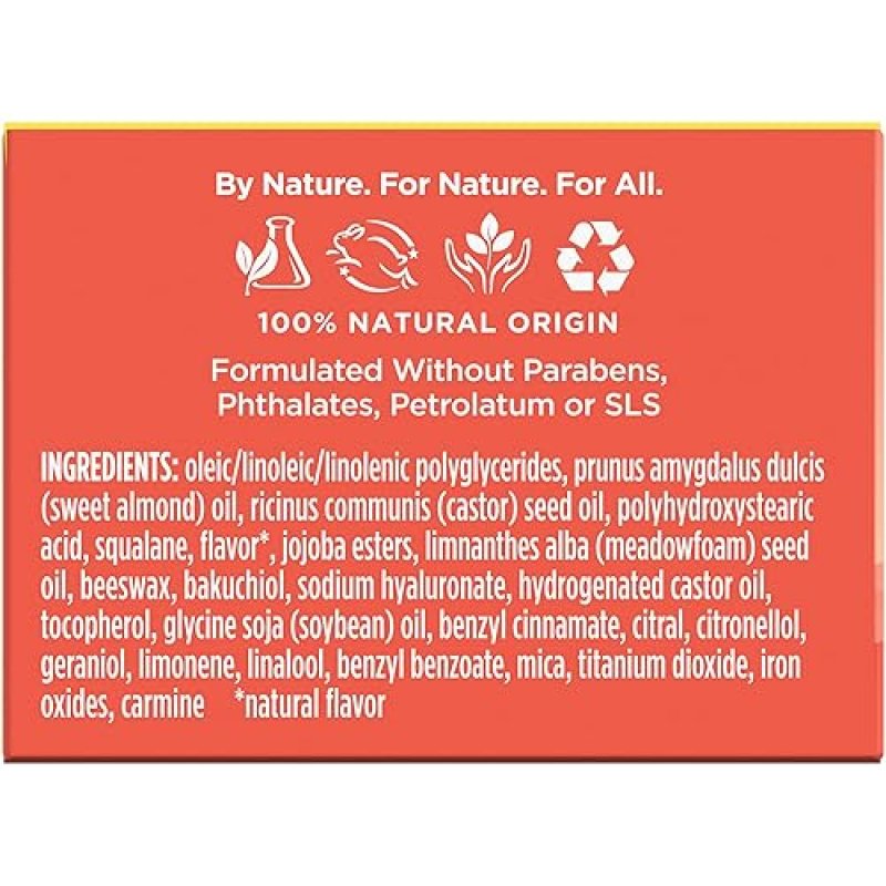 BURT S BEES MOONLIGHT ORCHARD LIP SLEEPING MASK WITH HYALURONIC ACID SQUALANE, 0.45 OZ